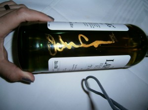 Destillery Manager John Campbell signed this bottle for us