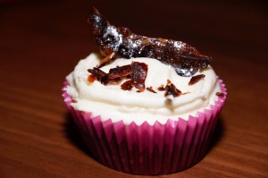  Chocolate Beer Batter Cupcakes with Maple Bacon
