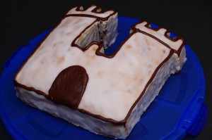 Zebra cake castle