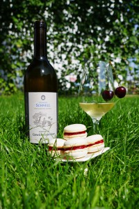 Gewurztraminer Cherry Macarons | schabakery.com