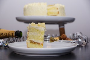 White Chocolate Mango Champagne Cake | schabakery.com