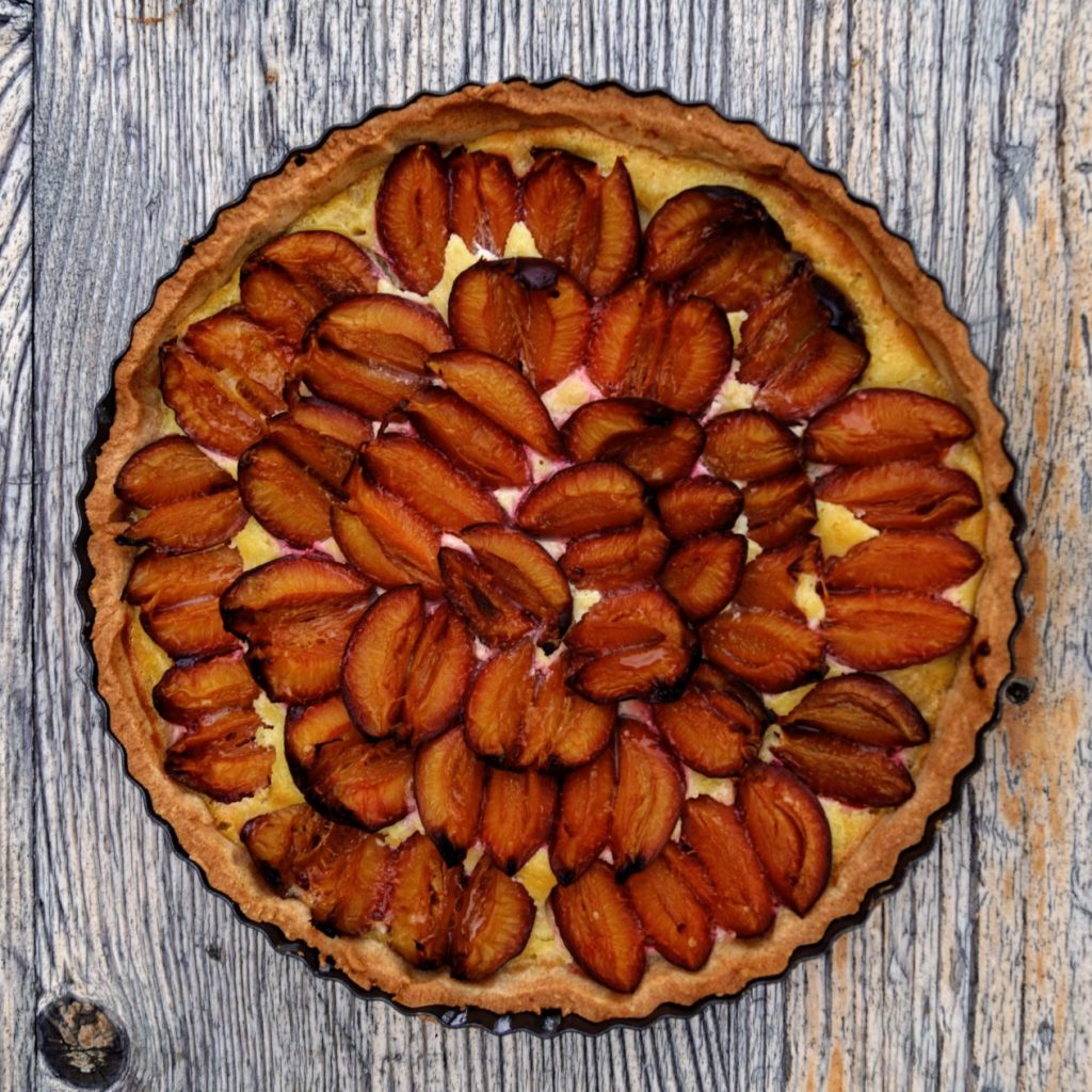 Plum Frangipane Tarte | schabakery.com